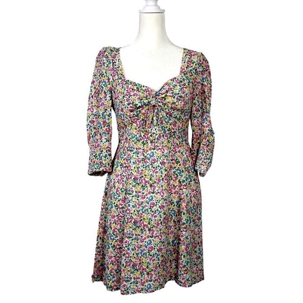 Rixo Larissa Ditsy Floral Mini Dress Cottagecore Coquette Feminine Prairie